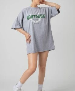 Public Desire UK Montreux T Shirt Dress Grey KAIIA CLOTHING