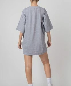 Public Desire UK Montreux T Shirt Dress Grey KAIIA CLOTHING