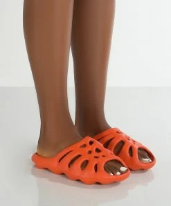 Public Desire UK Saint Orange Foam Slider Gifts