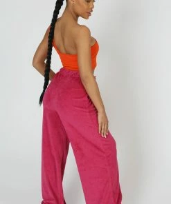 Public Desire UK KAIIA CLOTHING Asymmetric Bralet Orange