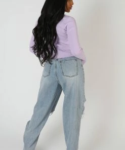 Public Desire UK Kaiia Trim Ribbed Top Lilac 9 Public Desire UK Kaiia Trim Ribbed Top Lilac