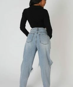 Public Desire UK Button Front Ruched Top Black