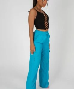 Public Desire UK Lace Up Corset Top Black KAIIA CLOTHING