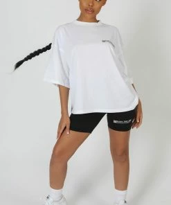 Public Desire UK High Waisted Qr Detail Cycling Shorts Black KAIIA CLOTHING