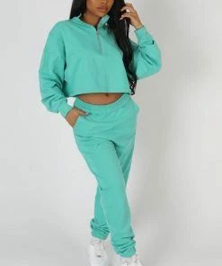 Public Desire UK 90'S Oversized Joggers Peppermint