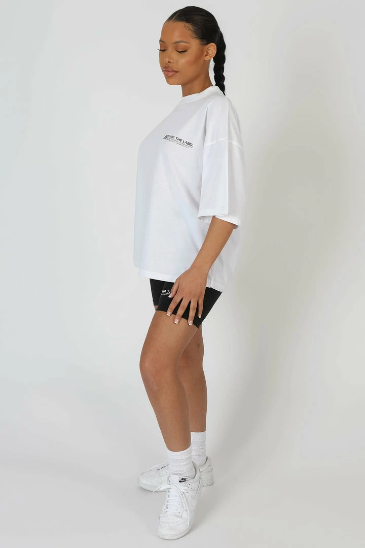 Public Desire UK Oversized Fit Qr Detail T-Shirt White KAIIA CLOTHING 3 Public Desire UK Oversized Fit Qr Detail T-Shirt White KAIIA CLOTHING