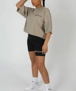 Public Desire UK Oversized Fit Qr Detail Cropped T-Shirt Elm KAIIA CLOTHING 6 Public Desire UK Oversized Fit Qr Detail Cropped T-Shirt Elm KAIIA CLOTHING