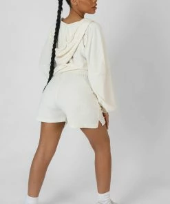 Public Desire UK Seam Detail Towelling Relaxed Short Ecru 9 Public Desire UK Seam Detail Towelling Relaxed Short Ecru