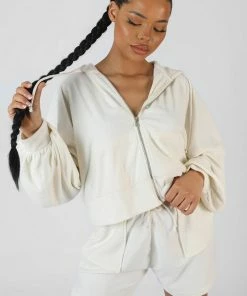 Public Desire UK Seam Detail Towelling Relaxed Short Ecru 11 Public Desire UK Seam Detail Towelling Relaxed Short Ecru