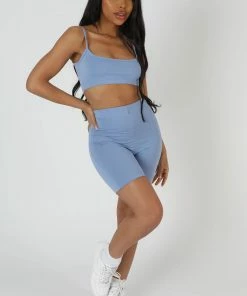 Public Desire UK Cycling Short Bluebell KAIIA CLOTHING