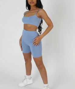 Public Desire UK Cycling Short Bluebell KAIIA CLOTHING