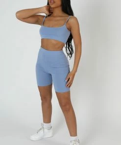 Public Desire UK Cycling Short Bluebell KAIIA CLOTHING