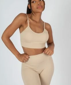 Public Desire UK KAIIA CLOTHING RIBBED CROP TOP AND SHORT CO-ORD SET SAND 11 Public Desire UK KAIIA CLOTHING RIBBED CROP TOP AND SHORT CO-ORD SET SAND