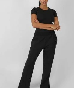 Public Desire UK Cap Sleeve Tshirt Bodysuit Black