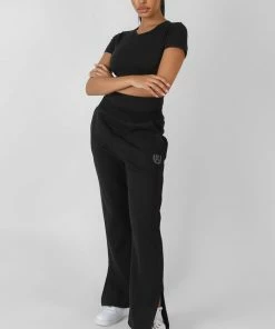 Public Desire UK Cap Sleeve Tshirt Bodysuit Black