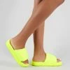 Public Desire UK Revel Sliders In Neon Yellow