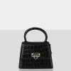 Public Desire UK Bags The Lilly Black Textured Mini Bag
