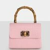 Public Desire UK The Breah Pink Croc Mini Grab Bag NEW IN