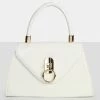 Public Desire UK The Nia White Croc Pu Mini Handbag NEW IN