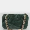 Public Desire UK NEW IN The Bracken Green Faux Fur Chain Handbag
