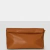 Public Desire UK The Aria Caramel Folded Detail Clutch Bag NEW IN