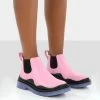 Public Desire UK Myth Baby Pink Chunky Sole Chelsea Boots Back In Stock