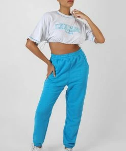 Public Desire UK Chicago Elasticated Hem Cropped T-Shirt Oatmeal Marl KAIIA CLOTHING