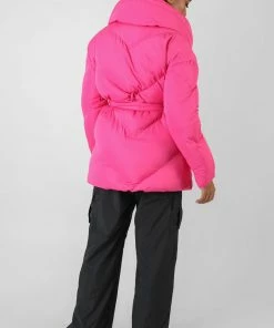 Public Desire UK KAIIA CLOTHING Belted Pink Puffer Pink 6 Public Desire UK KAIIA CLOTHING Belted Pink Puffer Pink