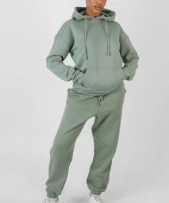 Public Desire UK KAIIA CLOTHING Oversized Hoodie With Front Pocket Khaki