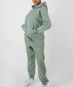 Public Desire UK KAIIA CLOTHING Oversized Drawstring Joggers Khaki