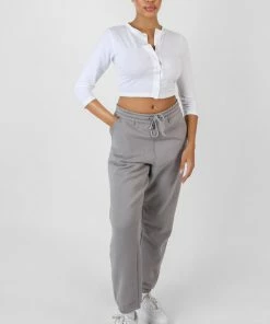 Public Desire UK Oversized Drawstring Joggers Grey KAIIA CLOTHING