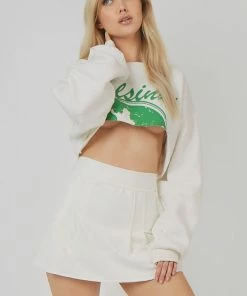 Public Desire UK KAIIA CLOTHING Tennis Skirt White