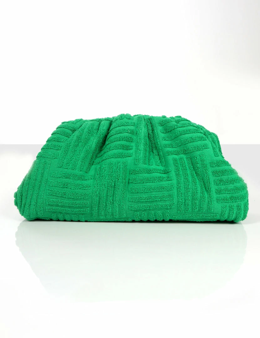 Public Desire UK Gifts Accessories REAL MOOD GREEN TOWELLING CLUTCH BAG 1 Public Desire UK Gifts Accessories REAL MOOD GREEN TOWELLING CLUTCH BAG
