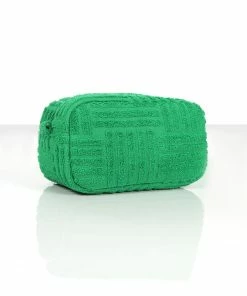 Public Desire UK Gifts FULL GLAM GREEN TOWELLING MAKE UP BAG