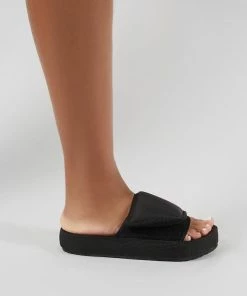 Public Desire UK Revel Sliders In Black