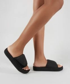 Public Desire UK Revel Sliders In Black