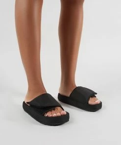 Public Desire UK Revel Sliders In Black
