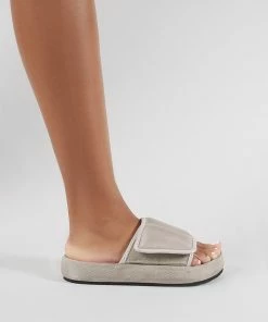 Public Desire UK Revel Sliders In Grey