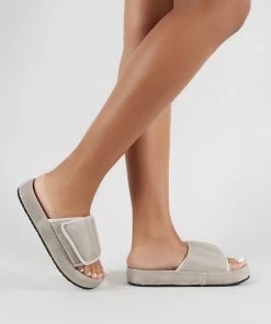 Public Desire UK Revel Sliders In Grey